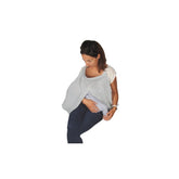 Kojící ručník, bílá dětská výživa a doplňky pro kojení Naty Shop Grey