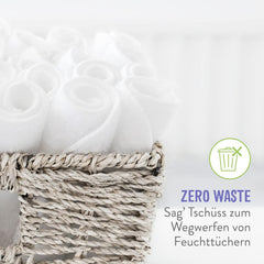 Opakovaně použitelné dětské ubrousky Bambino Mio – základní – šetrné k životnímu prostředí, bez chemikálií, oboustranné, omyvatelné, 10 balení, cloud – balení se může lišit