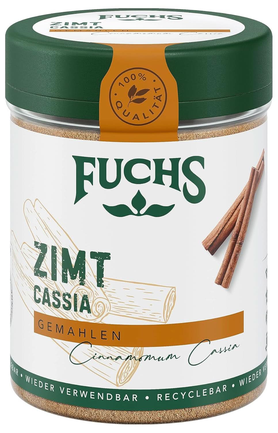 Fuchs Ground Cassia Cinnamon - K dochucení pečiva, dezertů nebo čajů, 45 gramů Condiments Naty Shop
