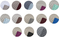 Estoralis | AVA | Cuvertură Boutique Reversibilă | Pentru toate anotimpurile | Culoare - Gri/Antracit | Pentru pat 80/90 cm. pat. (180 X 270 Cm. Ancho X Alto) | Cuvertură cu matlasare Plapumi si pilote Naty Shop