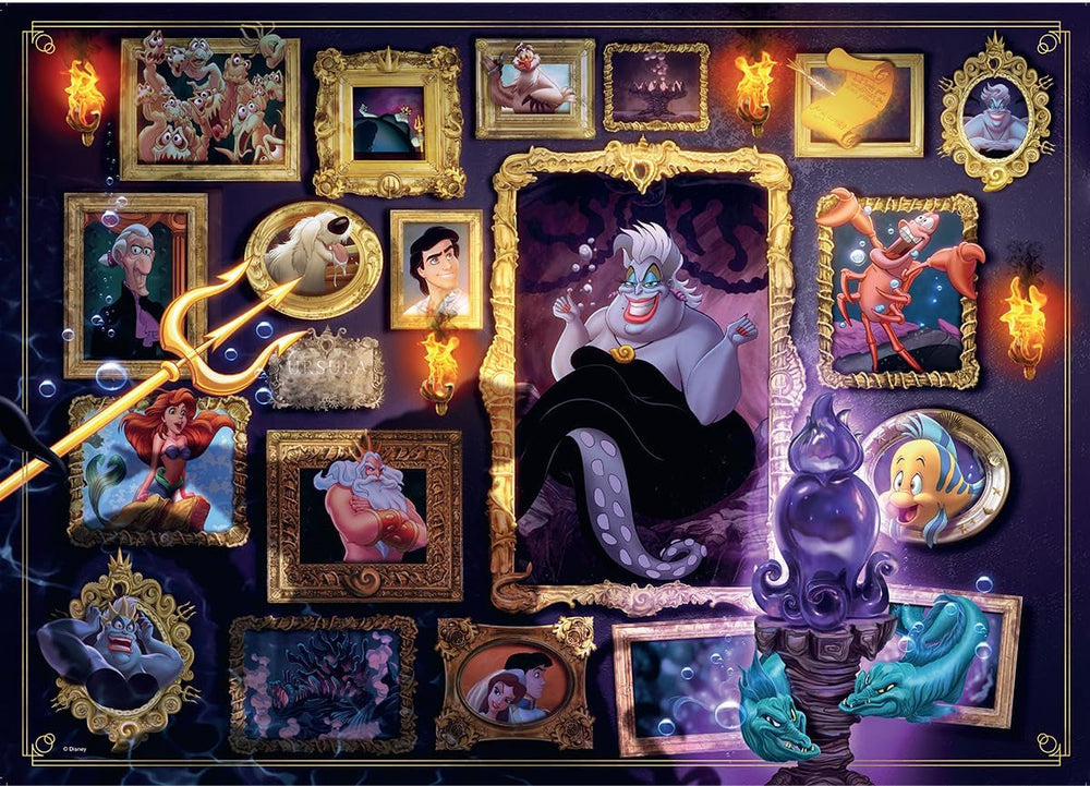 Ravensburger Puzzle 1000 piese 12000039 - Disney Villainous Ursula - Personajele populare din Ariel ca un puzzle pentru adulți și copii cu vârsta de 14 ani și peste Puzzle Naty Shop Design nou