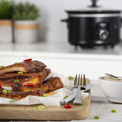 Tristar VS-3915 pomalý hrnec, nerezový keramický hrnec se 2 stupni ohřevu a funkcí udržování teploty, 3,5 l pomalý hrnec Naty Shop