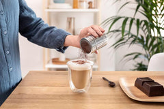 De'Longhi DLSC061 Shaker pentru cacao din oțel inoxidabil, 175 ml, argintiu