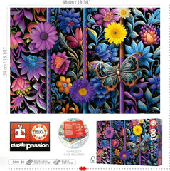 Educa - Puzzle 500 dílků pro dospělé | Bada Bloom. Rozměry: 48 X 34 cm. Obsahuje lepidlo na puzzle Fixpuzzle. Už 11 let (19909) Puzzle Naty Shop