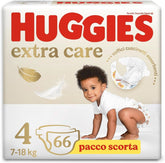Plenky Huggies Extra Care, velikost 4 (8-16 kg), balení 66 ks plen Mother and Child Naty Shop