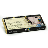 Ciocolată cu lapte și nuga franțuzească, făcută manual (70 g) - Bio