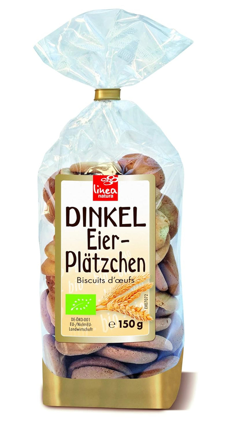 Biscuiți cu ouă de speltă organice, biscuiți cu 38% ouă organice, 150g