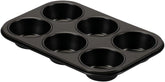 , Formați 6 brioșe 18.5x27cm, negru Matrite si tavi pentru copt Naty Shop 6 Muffins