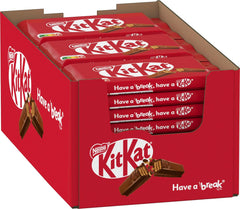 Nestlé KitKat klasické čokoládové tyčinky Mléčná čokoláda křupavé oplatkové tyčinky 24 balení (24 x 41,5 g)