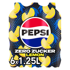 Pepsi Zero Sugar Lemon, nealkoholický nápoj Pepsi bez cukru s příchutí citronu, sada 6 x 1,25 litru Naty Shop