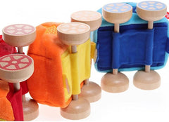 SIGIKID 41083 Safari Train Soft PlayQ Fete și băieți jucărie pentru copii recomandată de la 3 luni multicolor Jucarii Bebe Naty Shop