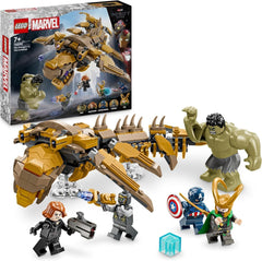 LEGO Marvel Avengers vs. Stavebnice Leviathan s minifigurkami Hulka a Kapitána Ameriky, Lokiho, Black Widow a Chitauri, sada Avengers pro chlapce a dívky 7+ 76290 Stavebnice Besuche den LEGO-Store Výchozí název