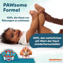 Pampers Harmony Aqua dětské ubrousky Paw Patrol 15 balení 48 ubrousků 720 dětských ubrousků pomáhá obnovit přirozenou rovnováhu pH pokožky lehké mléko 99 % vody