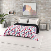 Cuvertură de vară imprimată Fantasy, umplutură din poliester, Petali, 260X270Cm Plapumi si pilote Naty Shop Petali 260X270Cm