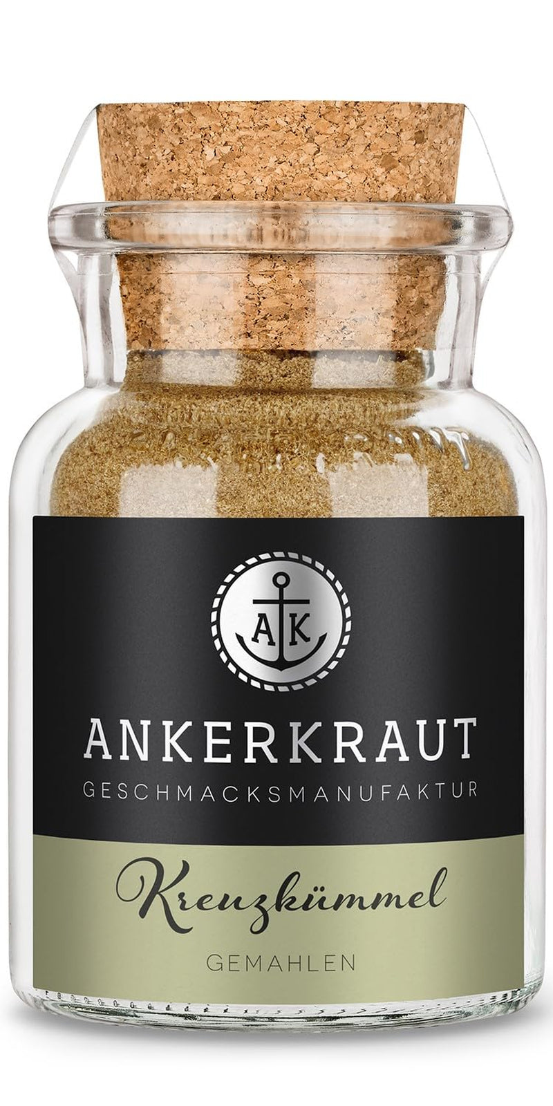 Ankerkraut Kreuzkümmel gemahlen, Würziges Aroma für authentice Gerichte aus der internationalen Küche, 75 g v Korkenglas