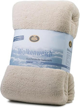 Gözze - Cloud pătură moale cuddly, imitație de piele de oaie, 100% poliester (microfibră), 150 X 200 Cm - Camel Plapumi si pilote Naty Shop Cămilă