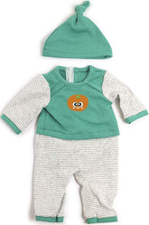 Miniland Set Puppenkleidung 40cm, Pyjama mit Schlafmütze