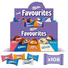 Milka Favourites, 108 jednotlivě balených pralinek, různé sortimenty, 1 kg čokoládových bonbónů Naty Shop