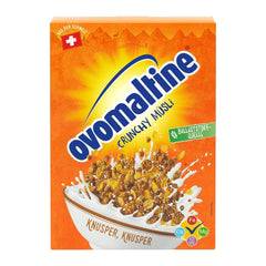 Ovomaltine Crunchy Müsli - křupavé müsli s čokoládou, s unikátní směsí cereálií a Ovomaltine - müsli s čokoládou, cennými vitamíny, vlákninou a minerály (1 x 450g)