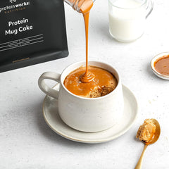 Protein Works Protein Tassenkuchen | Schokocreme | Dieser Köstliche Nachtisch Ist Sehr Protein- Und Ballaststoffreich| 500G Amestec pentru copt si gatit Naty Shop