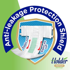 Jednorázové plenky pro dospělé Unisex Vodotěsný Absorpční Elastická Strana Prodyšný Super Absorpční Dvojvrstvý Indikátor vlhkosti 5hvězdičkový Dermatologická ochrana Střední