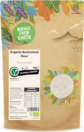 Wholefood Earth bio pohanková mouka 1kg | Krutý | Bez GMO | Vegan | Certifikované organické