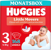 Dětské plenky Huggies Little Movers, Disney Design, velikost 3, počet 168 (3 x 56), měsíční krabička