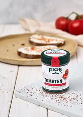 Fuchs Gewürze - Tomaten Flocken - Gewürz für Ofenfeta nebo tomatigen Geschmack in Saucen - přírodní ingredience - 40 g v wiederverwendbarer, recyclebarer Dávka