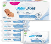 WaterWipes Sensitive+ vlhčené ubrousky pro novorozence a kojence, 360 kusů (6 balení), 3 v 1 čištění, péče, ochrana, 99,9 % vody, bez parfemace
