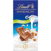 Lindt Čokoláda | Oříšková tyčinka s mléčnou čokoládou | 100 g | Hladká, rozpuštěná mléčná čokoláda s křupavými kousky lískových oříšků | Čokoládová tyčinka