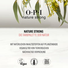 OPI Nature Strong Red and Orange Shades - dlouhotrvající lak na nehty s inovativním veganským složením s přírodními přísadami - pro zářivé nehty