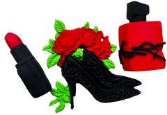 SweetArt Elegantní set – 3 jedlé figurky z cukrové hmoty 7–9 cm na dorty