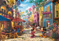 Schmidt Spiele 57397 Thomas Kinkade, Disney, Mickey și Minnie în Mexic, puzzle jigsaw 6000 piese Puzzle Naty Shop