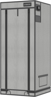 Cort de creștere Aygrochy 60x60x160cm, cort de creștere de interior cu PEVA alb reflectorizant, tavă inferioară detașabilă, pentru spațiu de creștere a plantelor