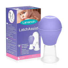 Lansinoh Latch Assist Nipple Everter s pouzdrem pro kojící maminky, nabízí dočasnou korekci plochých nebo vpáčených bradavek, 2 velikosti kuželů v balení a hygienické pouzdro Příslušenství Hrana a Alaptare Bebe Naty Shop Latchassist Brustwarzenformer