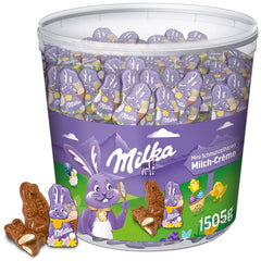 Milka, mini zajíčci, 1,5 kg, mléčná čokoláda Čokoládové bonbóny Naty Shop Výchozí název