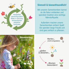 10x "Glück to grow" Semenbomben als Glückbringer 2026 & Blumensamen Geschenk | Mitbringsel Erwachsene & kleine Gastgeschenke Silvester - Kleeblatt Glückbringer Prüfung - inkl. Sada dárkových karet