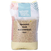 Hrișcă organică Wholefood Earth – 3 kg – fără OMG – vegană – bogată în fibre – certificată organic