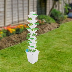 Sistem hidroponic Turn hidroponic Grădină de plante aromatice interioare Sistem de creștere hidroponică cu 45 de locații de plantare Pompă de apă Rezervor de apă 20L Vertical pentru flori și legume