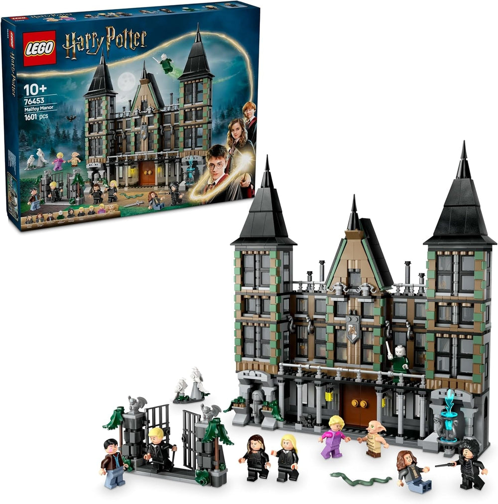 LEGO Harry Potter Malfoy Family Country Estate, fantastická hračka ke sbírání a vystavování, dárek pro chlapce, dívky a fanoušky kouzelnického světa, nápad na dárek s 9 minifigurkami 76453 Stavebnice Besuche den LEGO-Store Výchozí název