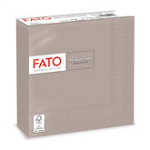 Fato, Șervețele de hârtie de unică folosință, Ideale pentru prânzuri informale și bufete, Pachet de 50 de șervețele, Dimensiune 33X33, Pliate în 4, 2 straturi, Turtledove, 100% hârtie din celuloză pură, certificat Fsc