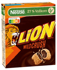 Nestlé LION WildCrush Čokoládová karamelová snídaňová cereálie 8 balení (8 x 360 g)