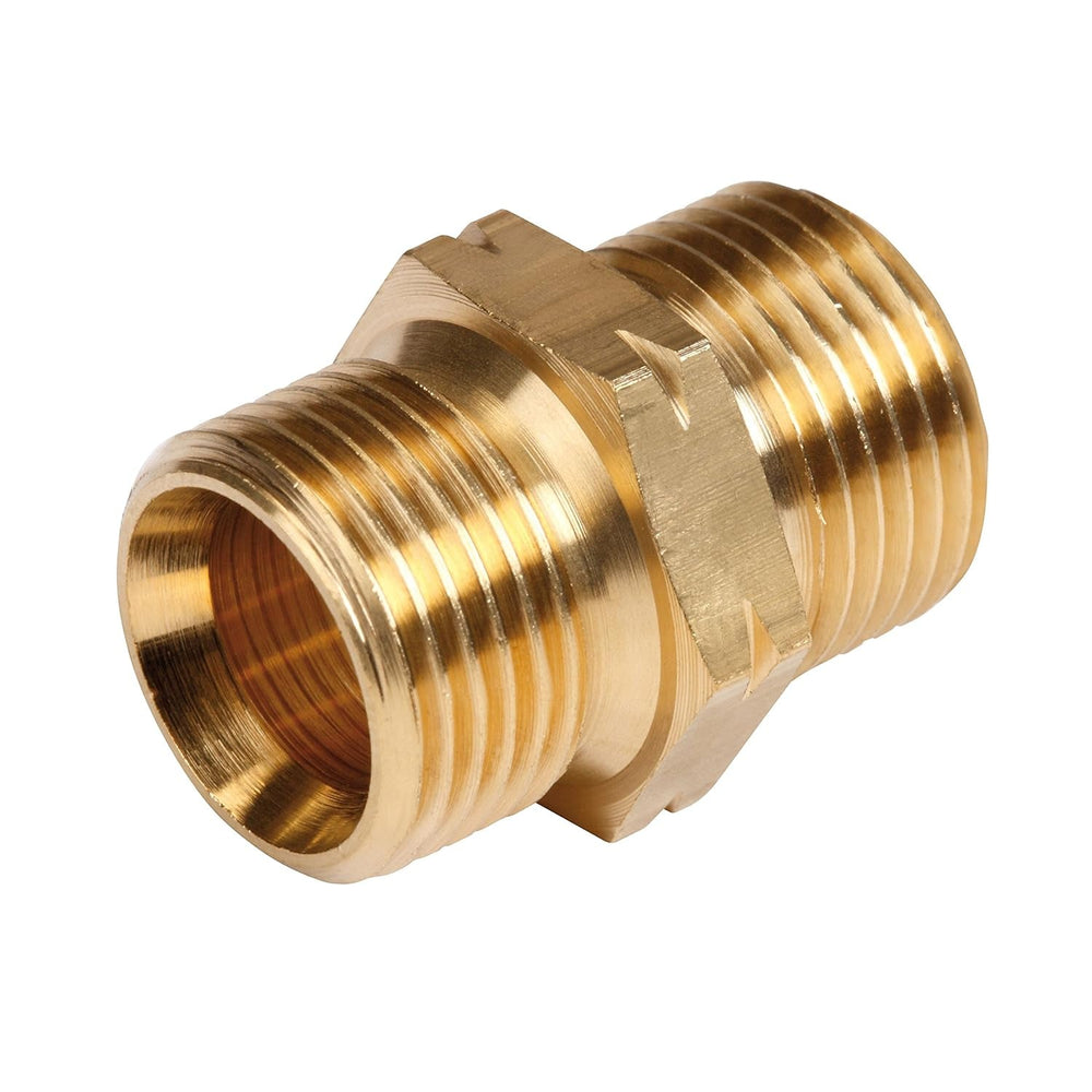 Niplu dublu industrial ROTHENBERGER - 2x G 3/8" L | Pentru extinderea în siguranță a furtunurilor de gaz propan 540255E