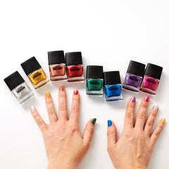 - Metalický lak na nehty - 10 ml - Pro fascinující kovové nehty - Zlatý