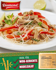 DIAMANTOVÉ skleněné nudle, krátké skleněné nudle z mungo škrobu, přirozeně veganské a bez lepku - 1 x 5 kg