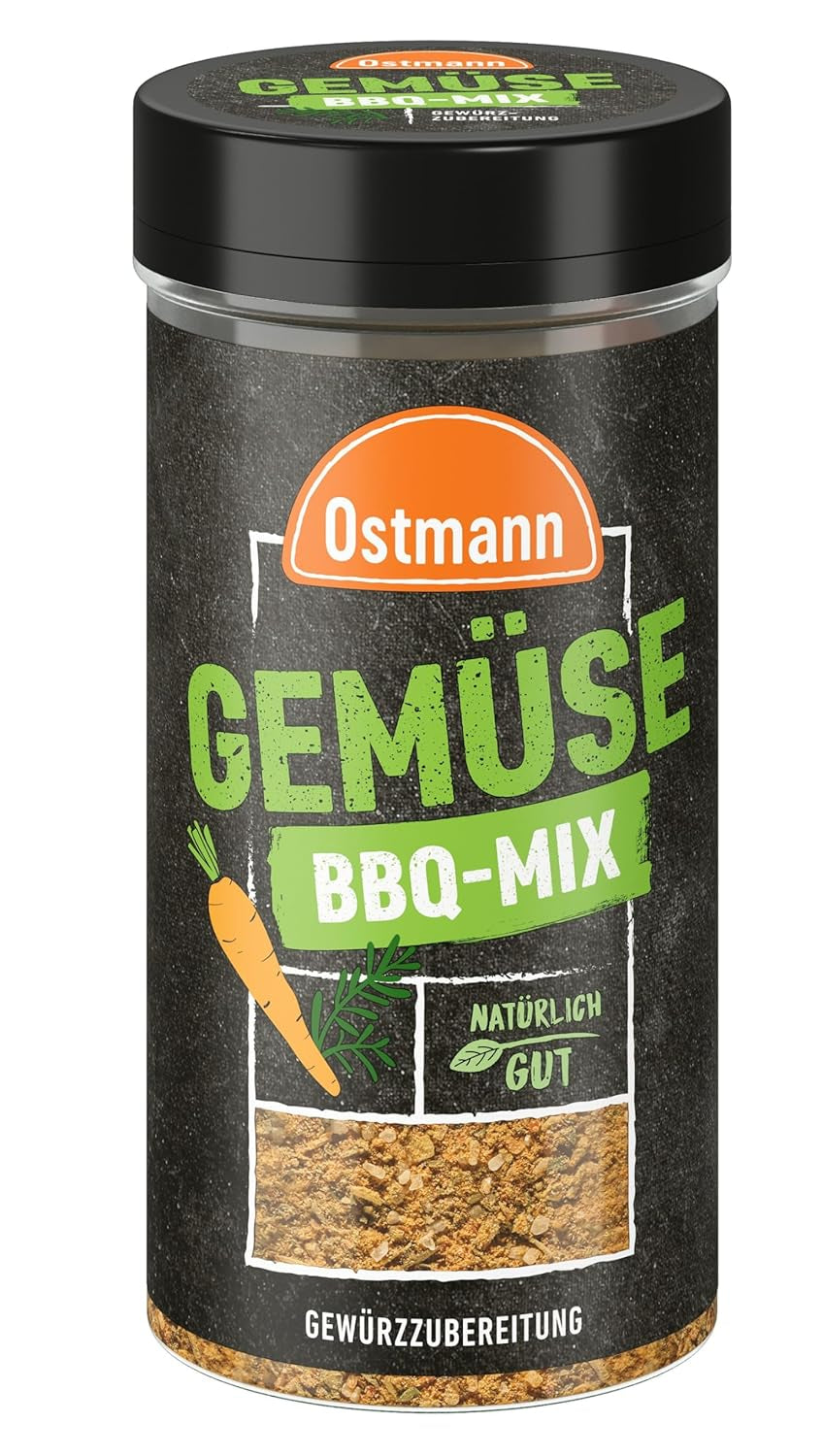 Ostmann Gewürze - Gemüse BBQ Mix | Gewürzzubereitung für Gemüse | Mediterrane Kräuternote für Grillgemüse, Tofu und Co. | 120 g v sítku