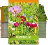 FLORTUS Wildflower Meadow Party Favors (100 kusů) | Směs květinových semínek pro včely a hmyz jako poděkování a reklamní dárky