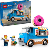 LEGO City Donut Truck – Toy Food Truck se 2 policejními minifigurkami – Stavebnice pro chlapce a dívky 5+ – Nápad na narozeninový a sváteční dárek 60452 Stavebnice Besuche den LEGO-Store Výchozí název