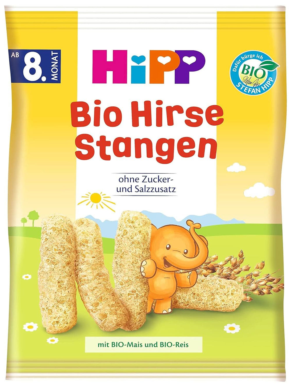 Bio svačiny Hipp tyčinky prosa, balení 7 ks (7 x 30 g) Matka a dítě Naty Shop 7 x 30 g Tyčinky proso