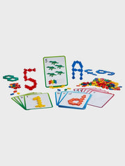 Plus-Plus 9603909 Geniales Konstruktionsspielzeug, Naučte se stavět, ABC & 123, Kreativ-Bausteine, 600 Teile
